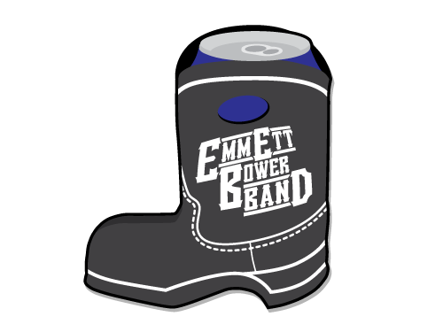 Emmett Bower Band Boot Koozie